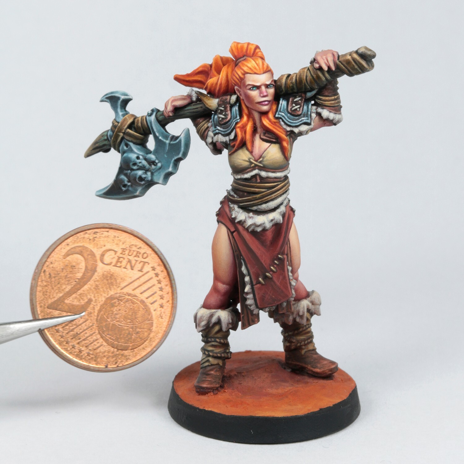 Irya  - Barbarian Bite the Bullet Tribal 32mm Fantasy Fantasy D&D mini Icewind