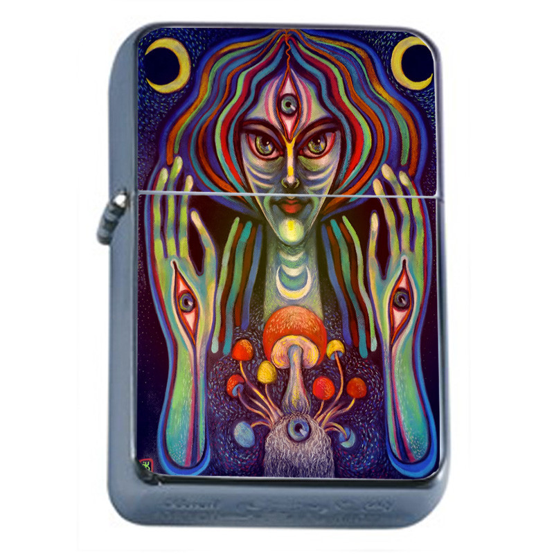Spirit Life Em1 Flip Top Oil Lighter Wind Resistant