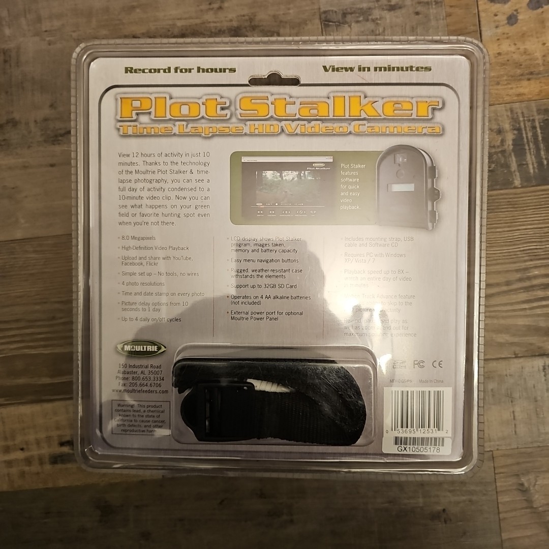 Moultrie Game Plot Stalker Time Lapse Camera NEW SEALED