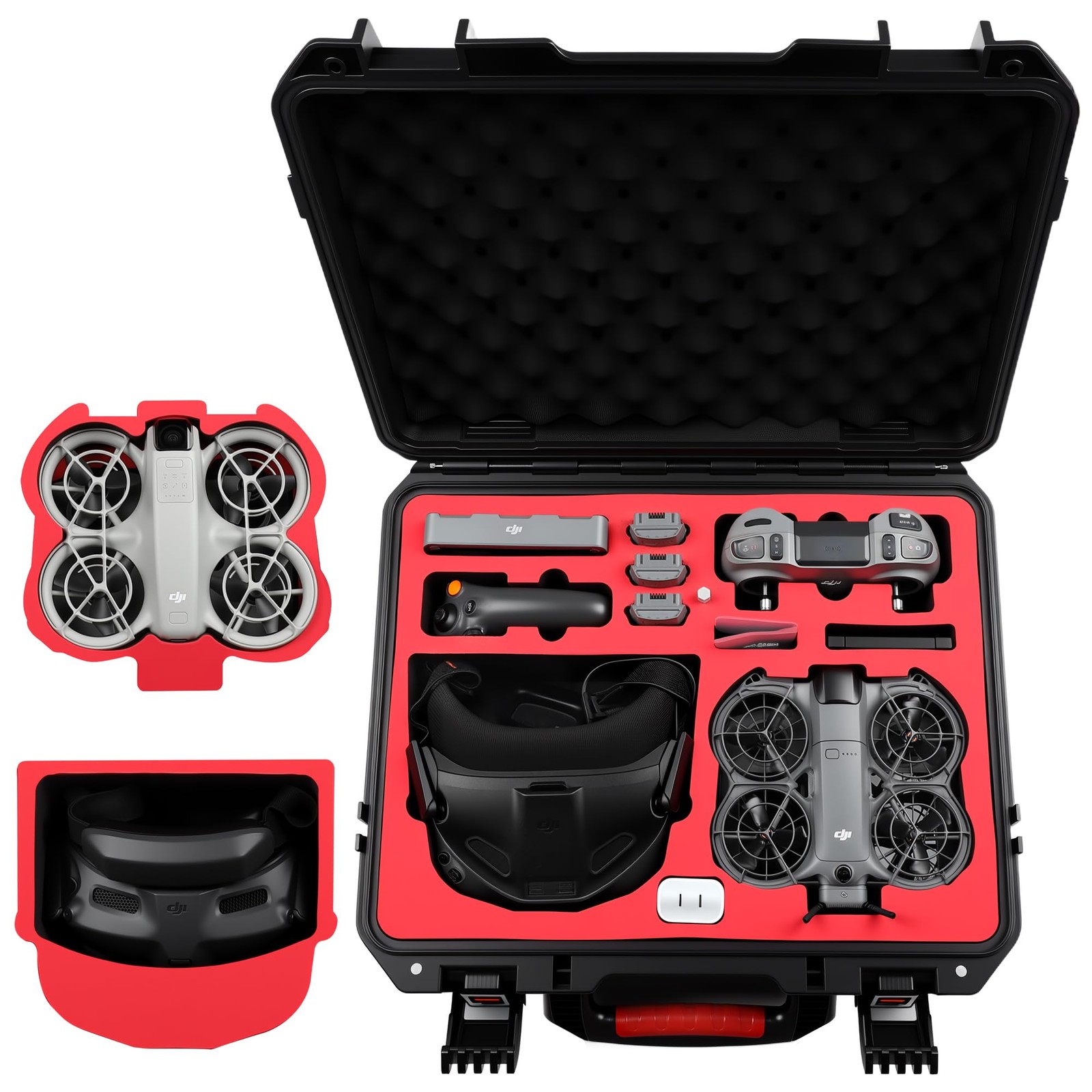 Waterproof Hard Case for DJI Neo 2 Motion Fly More Combo With Goggles N3, Fit...