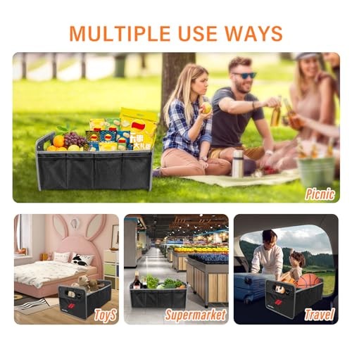 Car Trunk Organizer, Trunk Storage Box with Handle For Dodge Charger Stype B