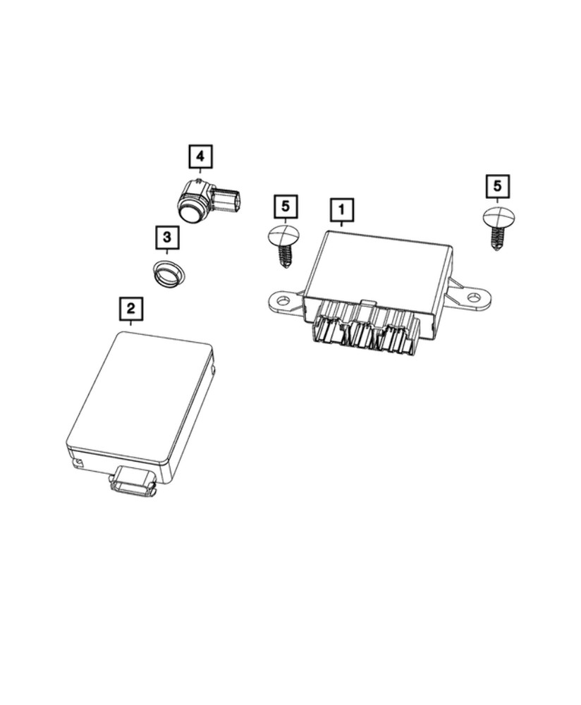 New Genuine Mopar Blind Spot Detection Module 2019-2020 OE 04672783AA