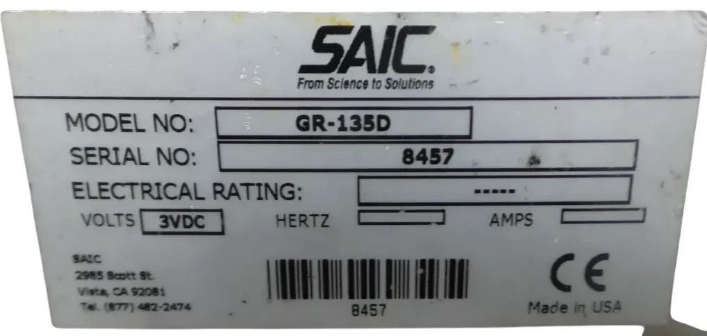 Saic Exploranium GR-135 Plus The Identifier - Free Shipping