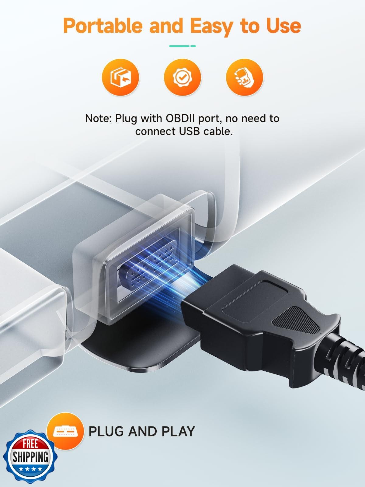 ANCEL AD410 Enhanced OBD2 Scanner, Vehicle Code Reader for Check Engine Light