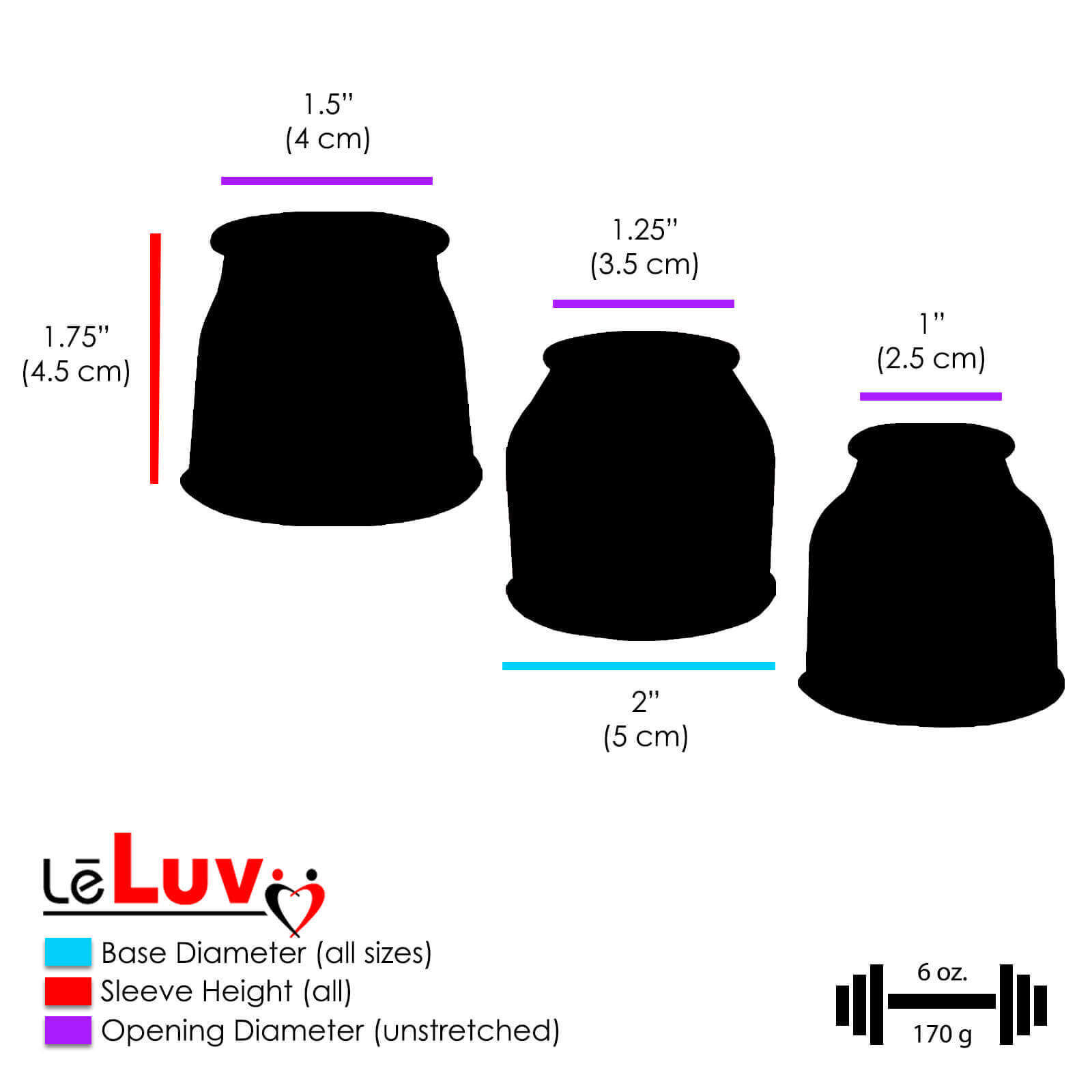 LeLuv Penis Pump EasyOp Zgrip with 3 Seals, 1 Septum Sleeve and 4 Rings