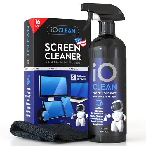 Screen Cleaner Spray (16oz - 473ml) – Best Large Cleaning Kit for LCD LED OLED T