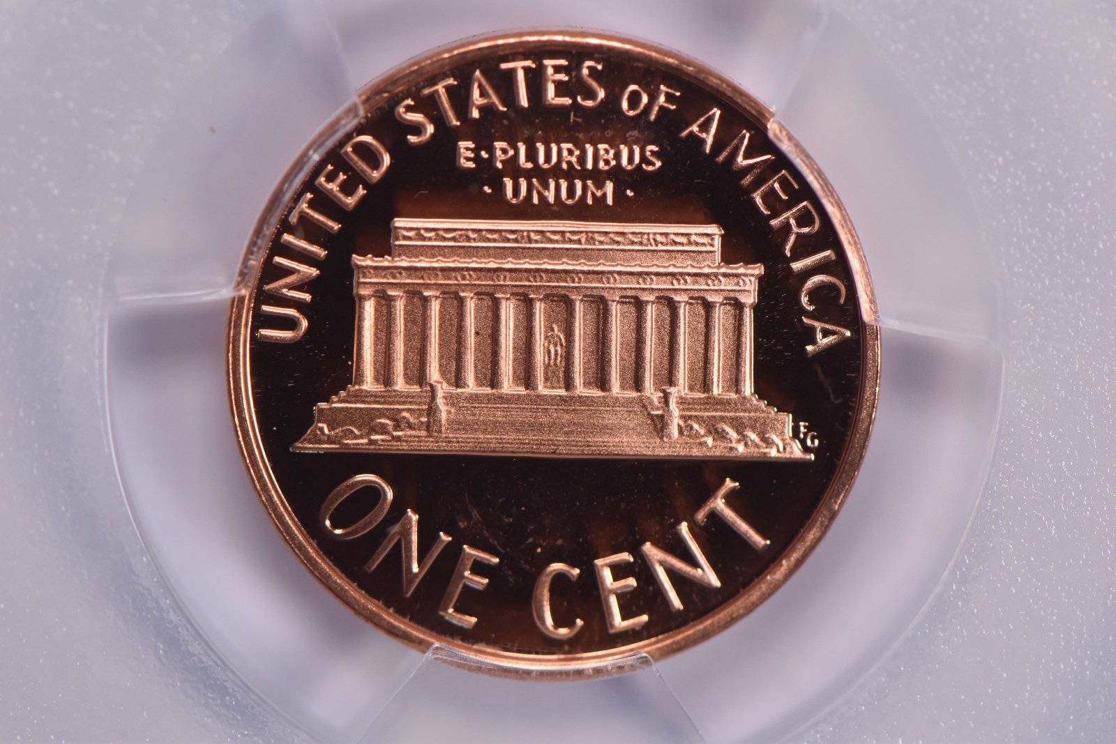 1987-S Lincoln Memorial Cent PR69 RD PCGS Blue Lbl