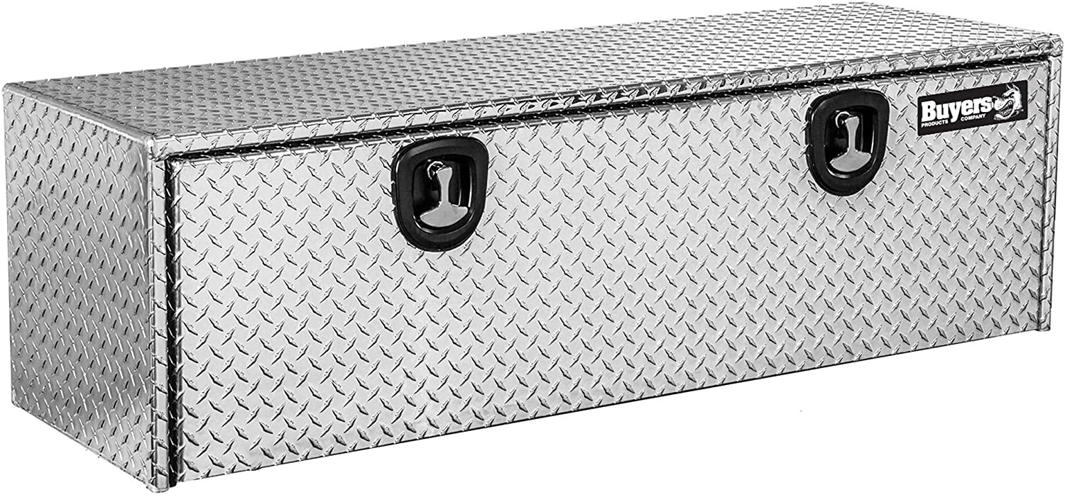 1705125 Diamond Tread Aluminum Underbody Truck Box with T-Handle, 18x24x60