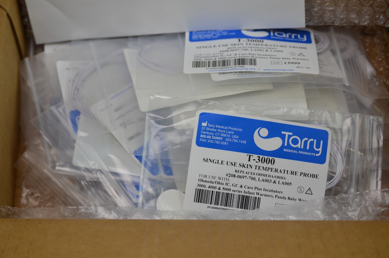 TEMPERATURE PROBE T-3000 for Panda Baby Warmers, Ohmeda, GC, Care Plus Box of 25