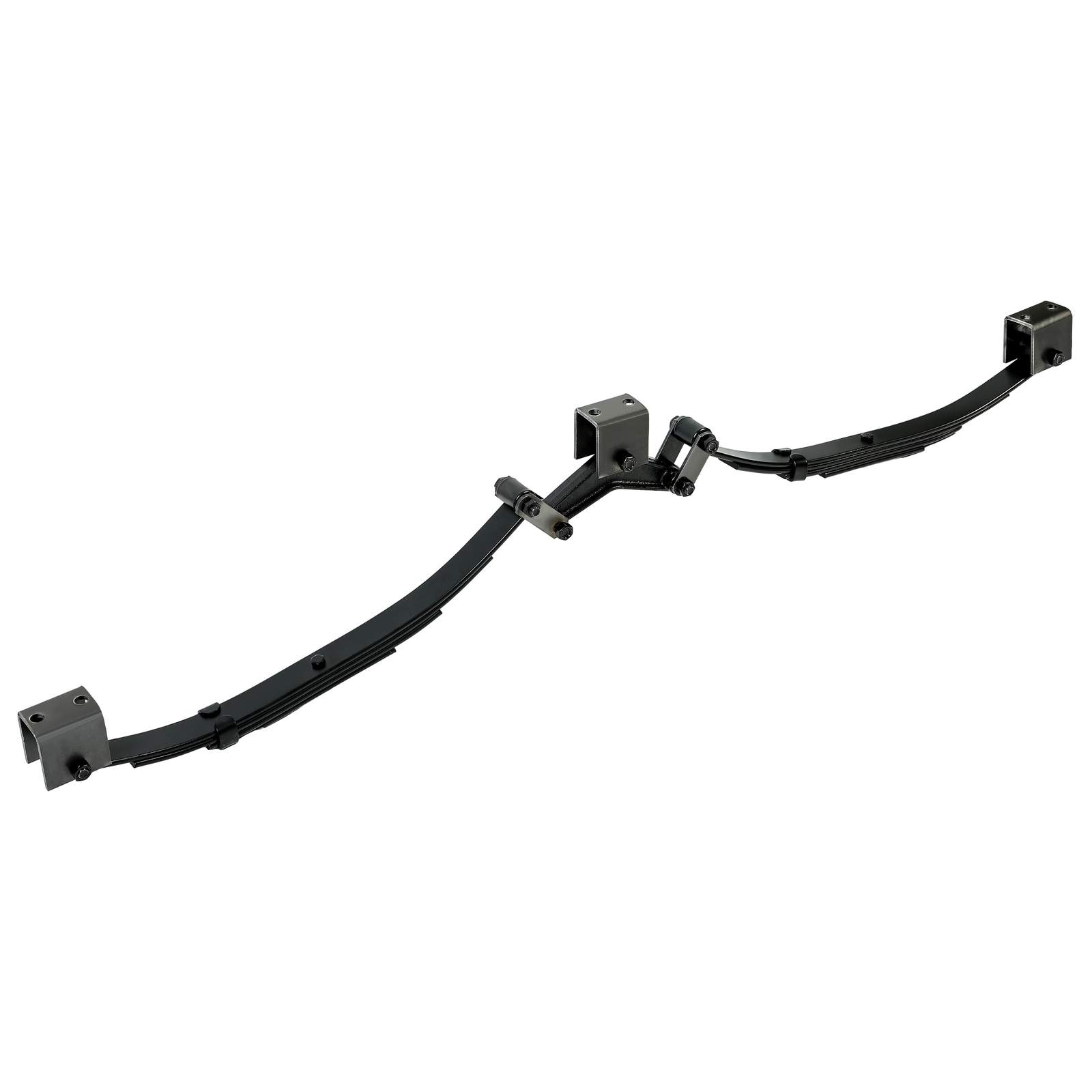 Tandem Trailer Axle Suspension Kit W/Leaf Spring Equalizer Shackle Strap 3500LB