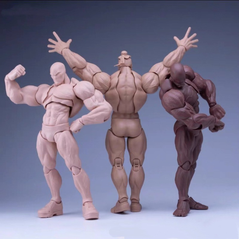 1/12 Romankey Big Guy Figure Pale Joint Flexible Head Male Action Figure Body