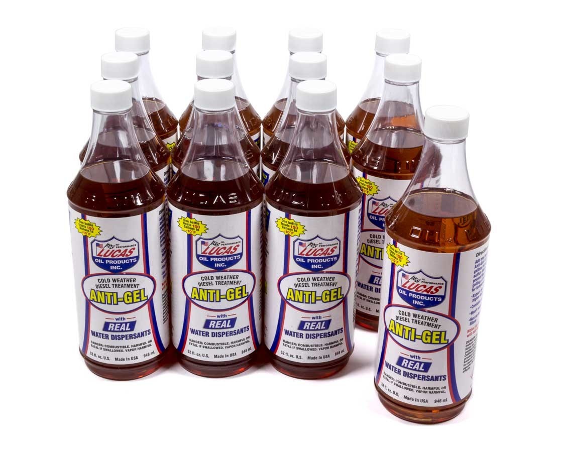 Lucas Fuel Additive - Cold Weather - Anti-Gel - 1 qt - Diesel - Set of 12