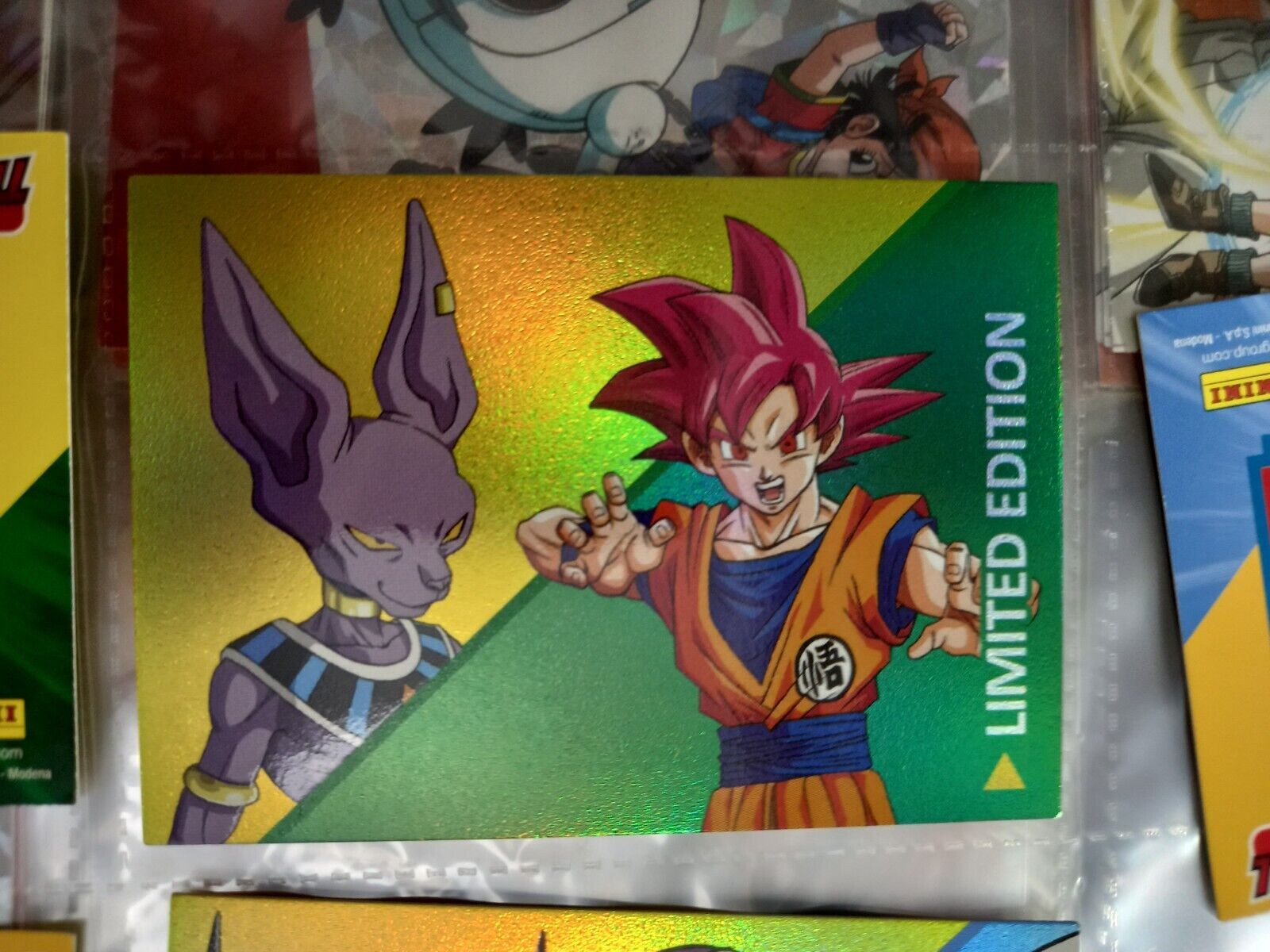 dragon ball trading card panini universal limited edition