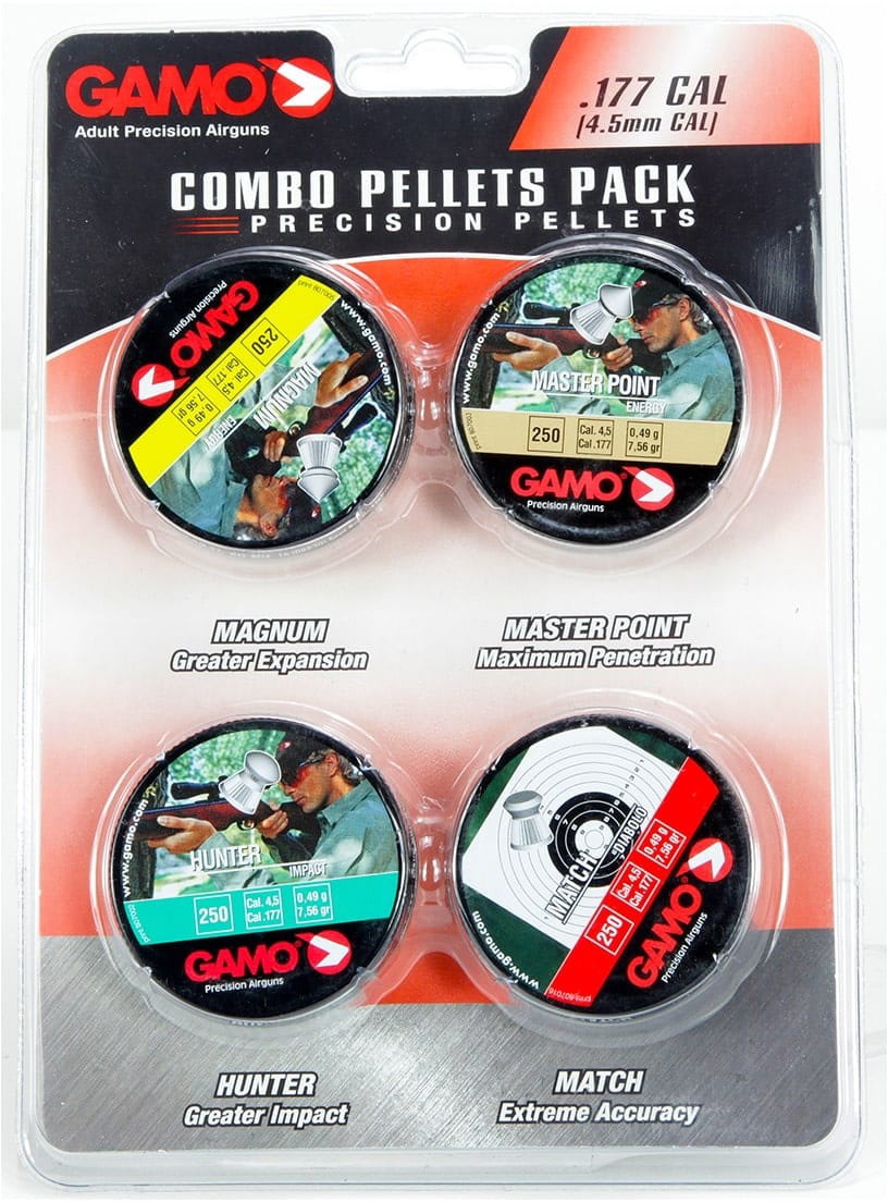 Gamo .177 Caliber Assorted Pellets, 4 Types, 1000 Combo Pack, 632092954