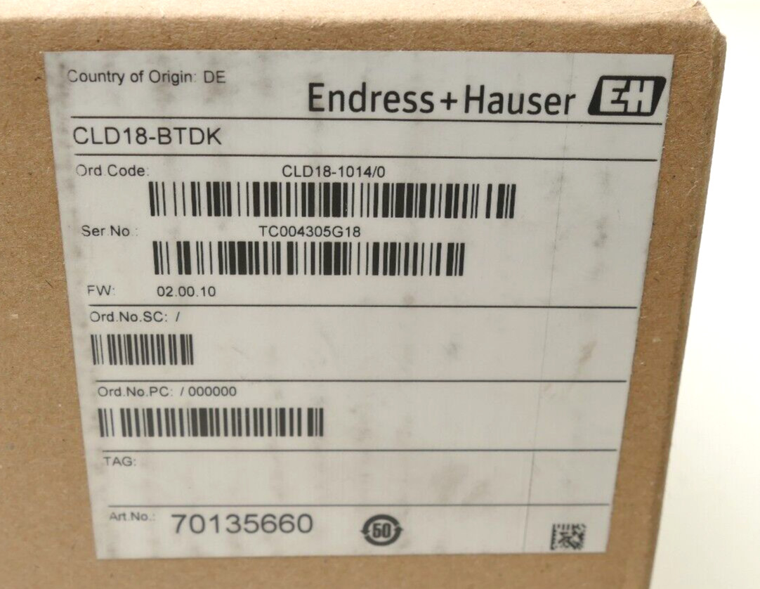 Endress+Hauser CLD18-BTDK compact conductivity device Smartec CLD18-1014/0