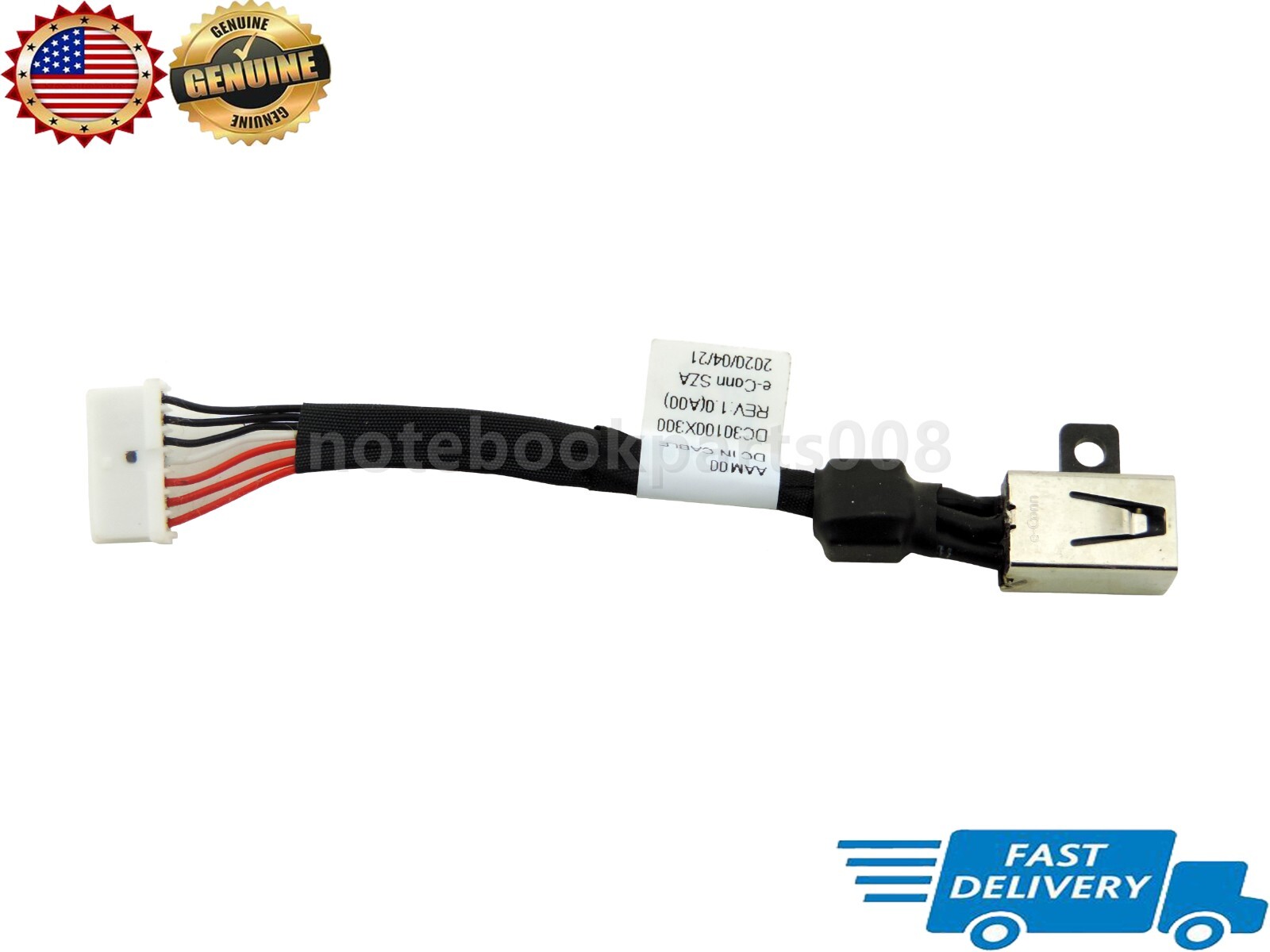 Genuine For Dell XPS 15 7590 P56F003 DC Power Jack Charging Port Cable Connector