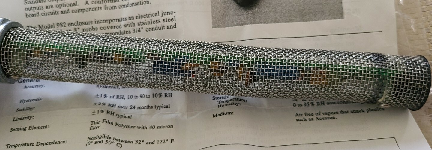 DriSteem Duct Relative Humidity Transmitter Model 982 - NEW