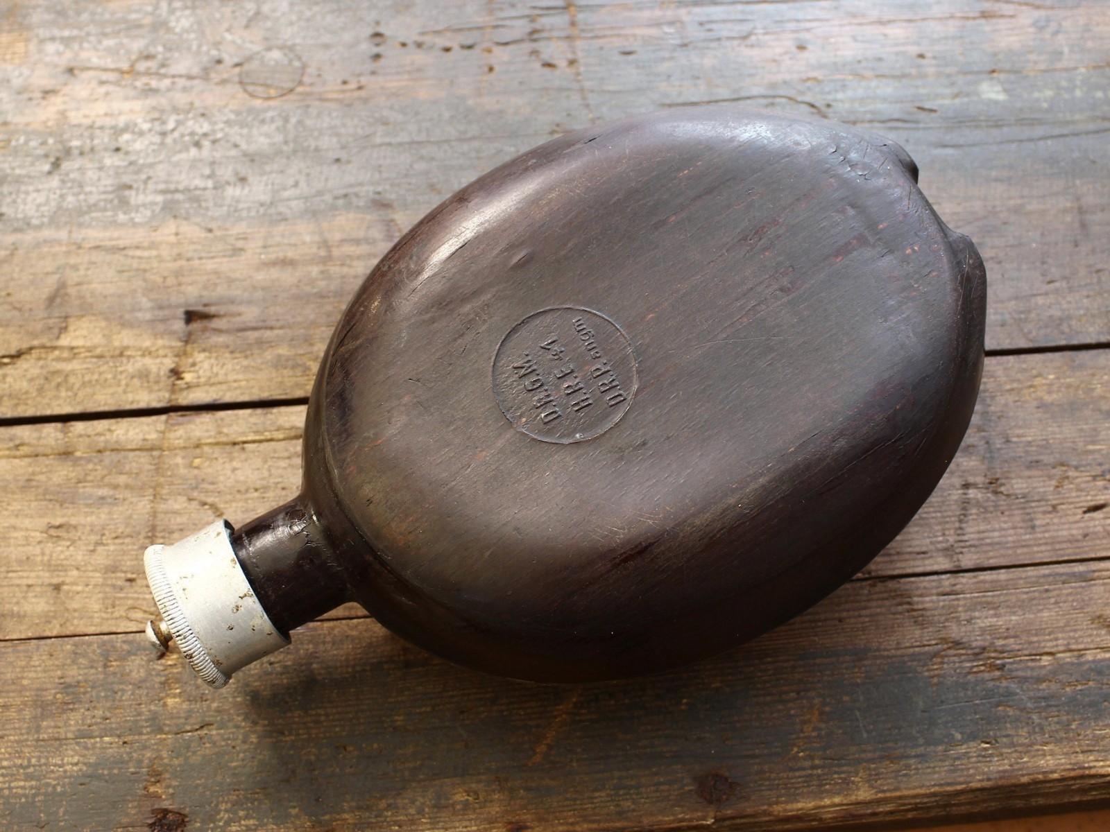 German WWII Original Relic Dak Afrika Korps Tropical Canteen / DRGM HRE 1941