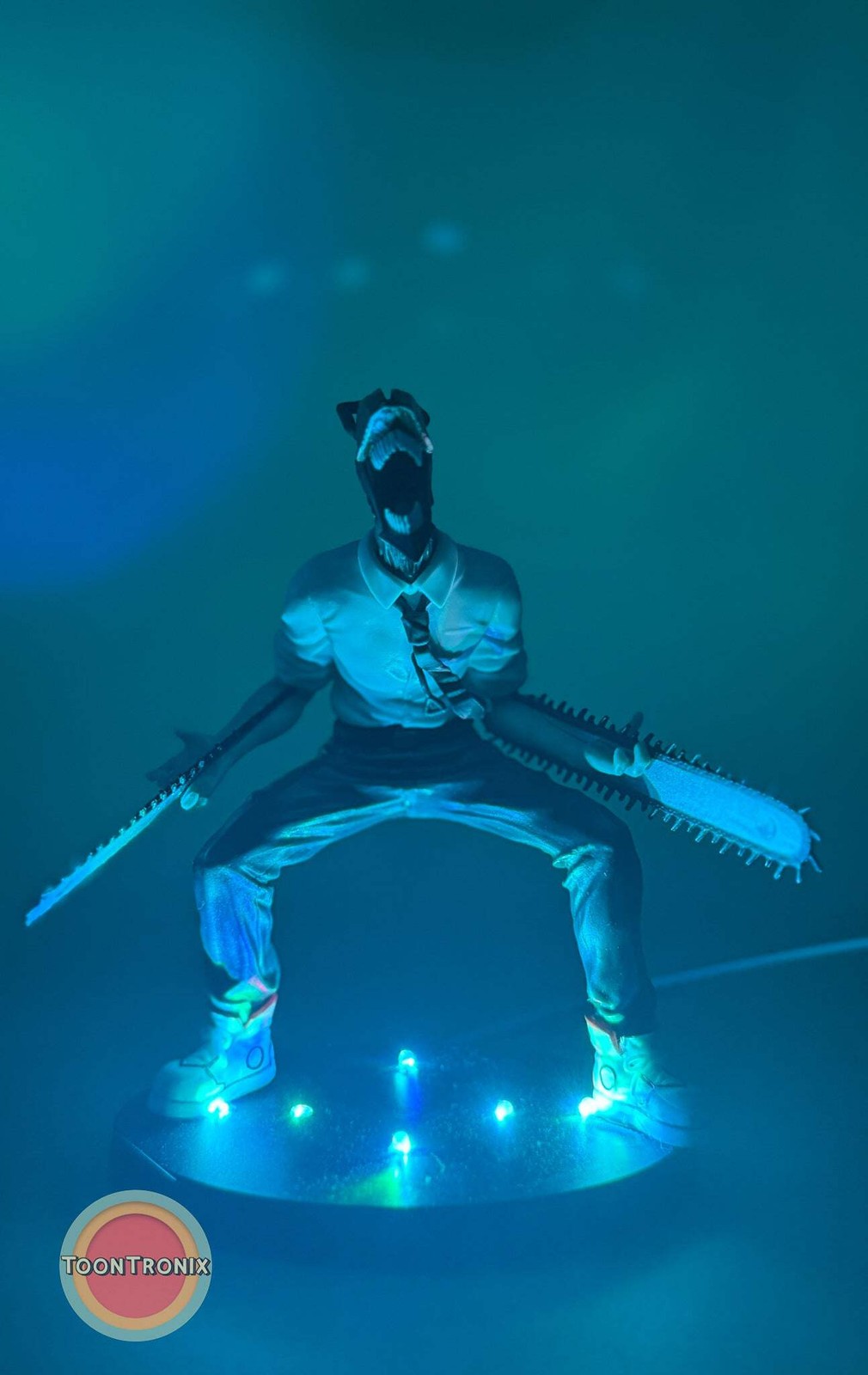 5" Chainsaw Man Lamp Light Statue Figure Collectible