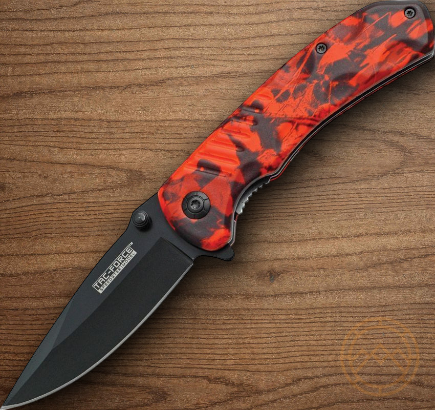 Tac Force Assisted Folding Knife 3.25" Stainless Blade Glass Filled Nylon Handle