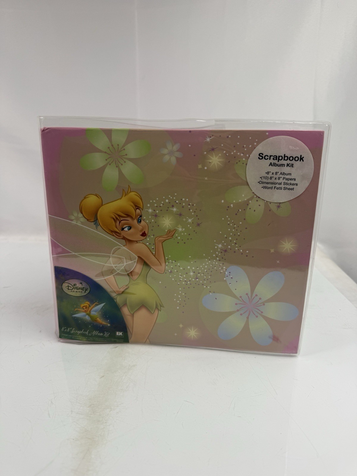 VINTAGE DISNEY FAIRIES TINKER BELL SCRAPBOOK ALBUM KIT 8” X 8” - Brand New