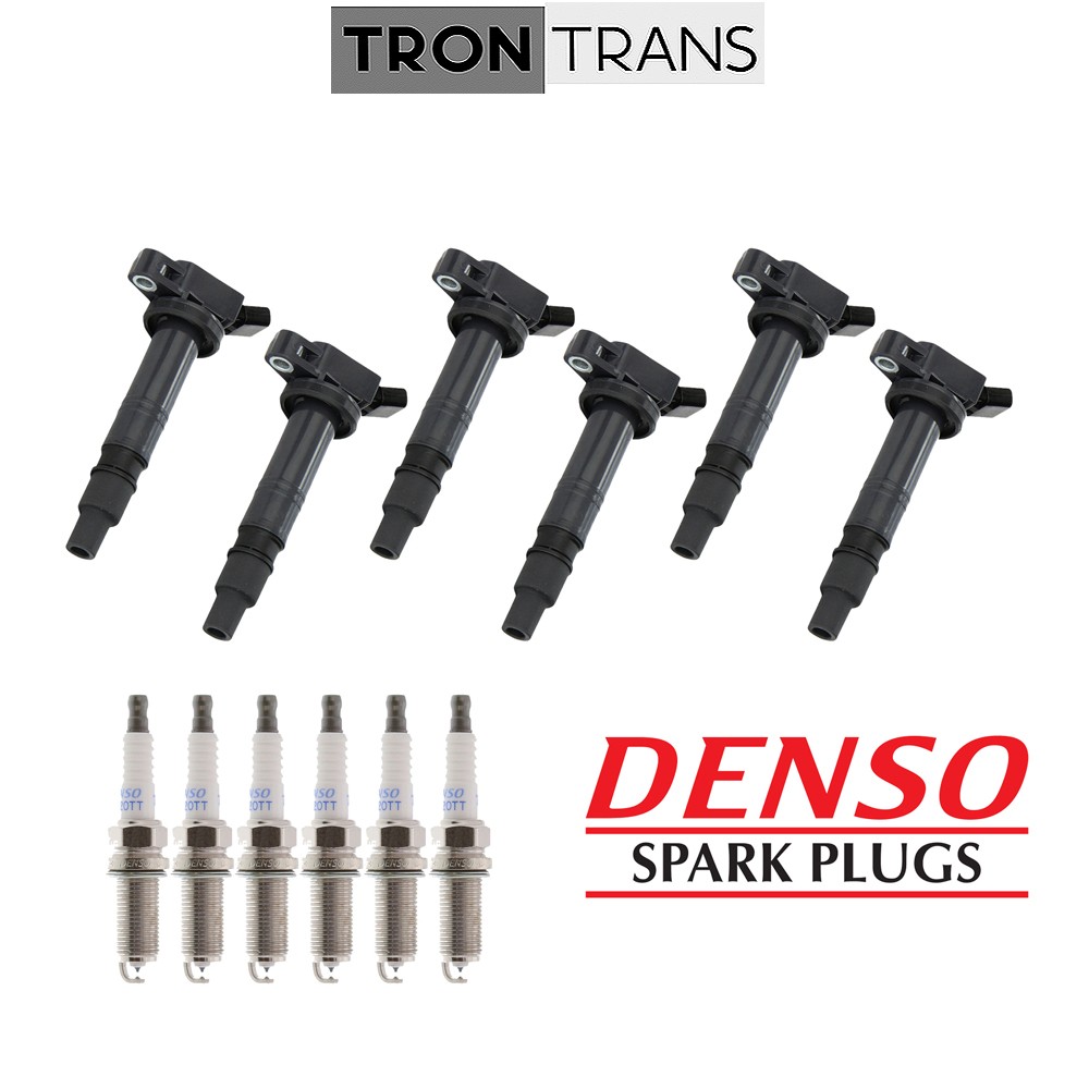 Ignition Coil & Denso Spark Plug 6PCS 2003-2015 for Toyota 4Runner Tacoma Tundra