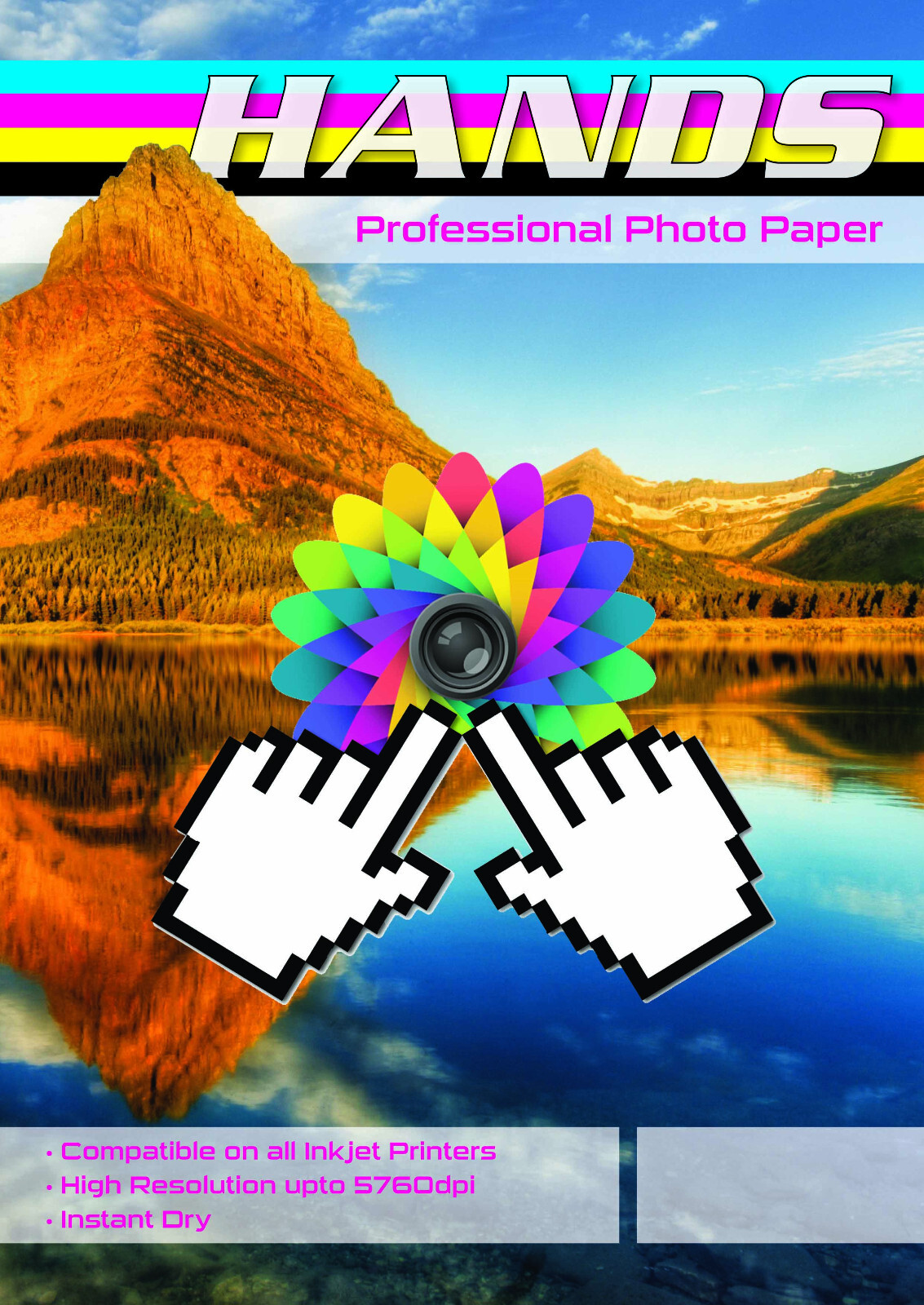 100 Sheets A3 180gsm Hands Professional Single Gloss Photo Paper