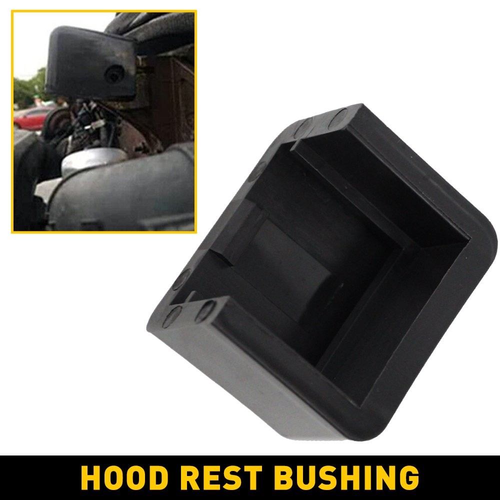 1Pcs Black & Rubber Bumper Hood Rest Bushing For Peterbilt 379 13-04711