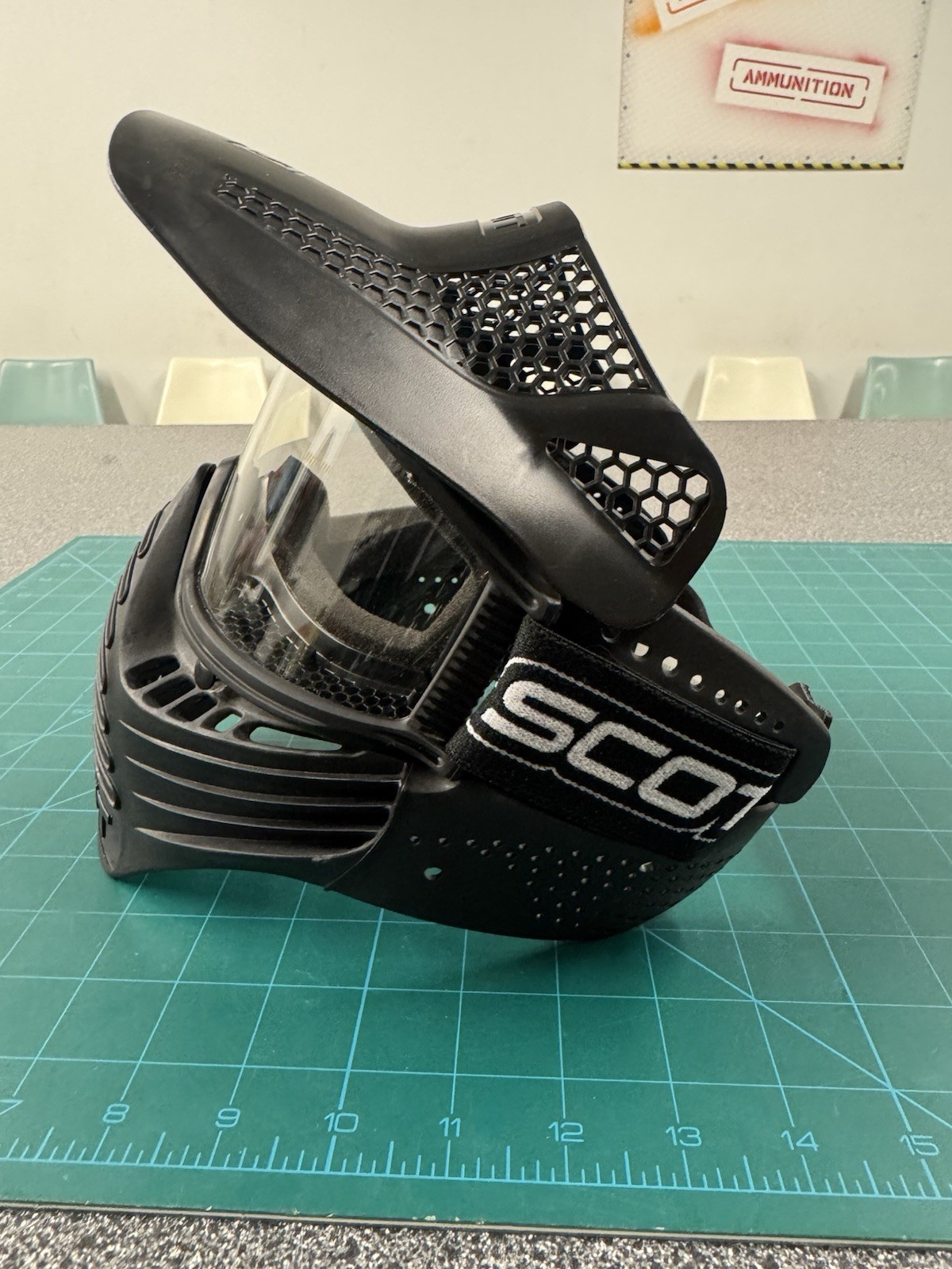 SCOTT goggle with visor. NOS. Rare!