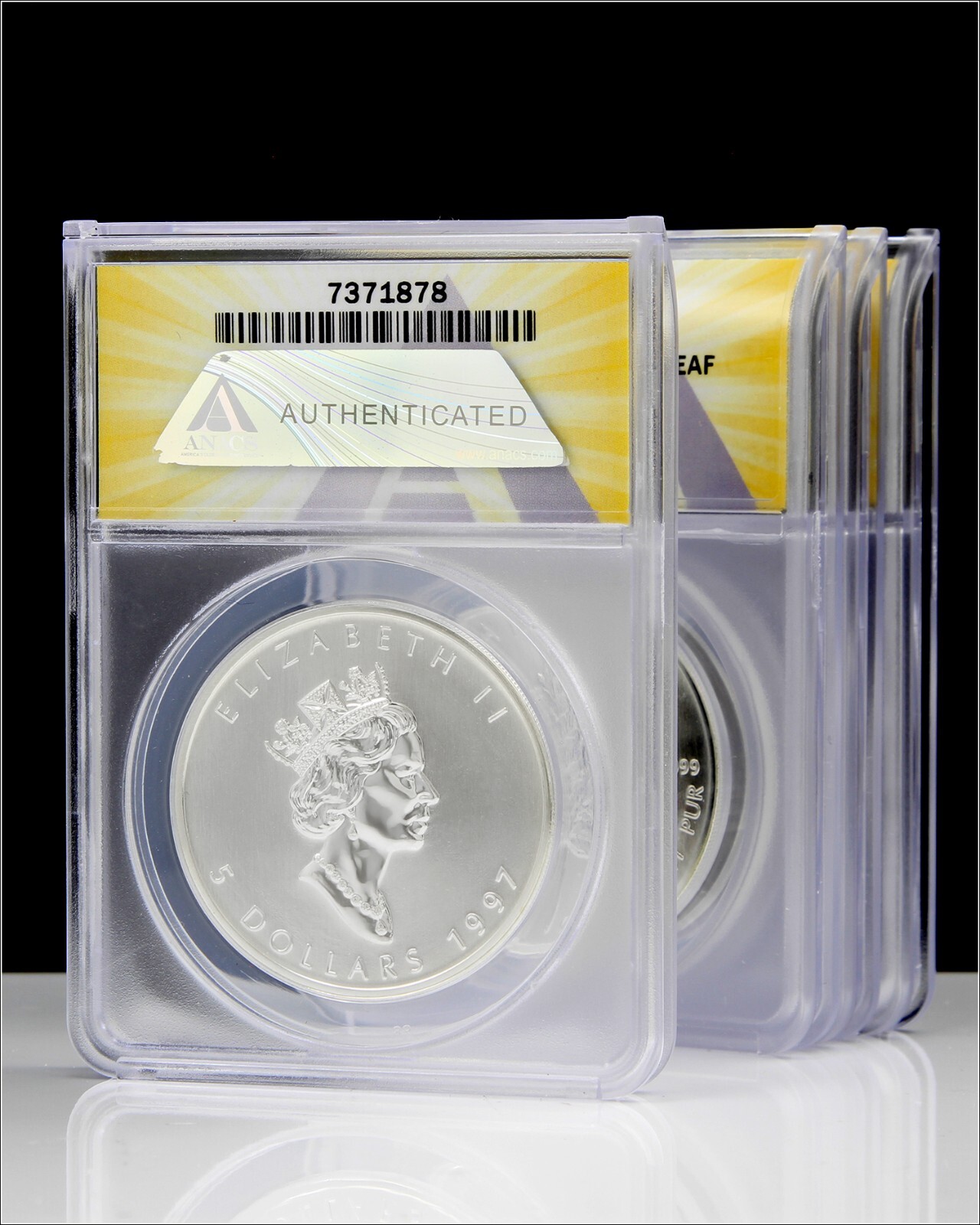 1997 MS 68 ANACS CANADA Silver Maple Leaf Coin - Low Mintage - Key Date - MS68