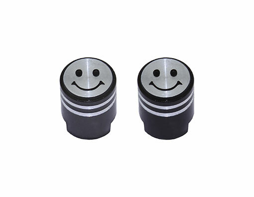 Bike Smile Face Piston Valve Caps Black Schrader Valve.Bike parts,Bicycle parts.