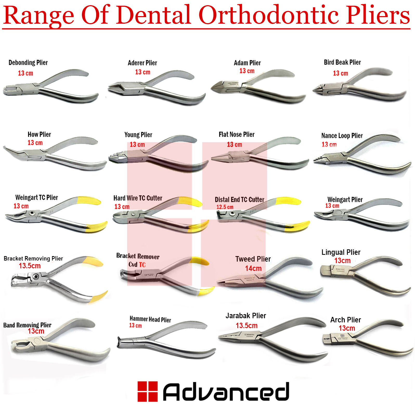 Orthodontic Pliers Arch Wire Bending Loop Forming Dental Tooth Braces Pliers New