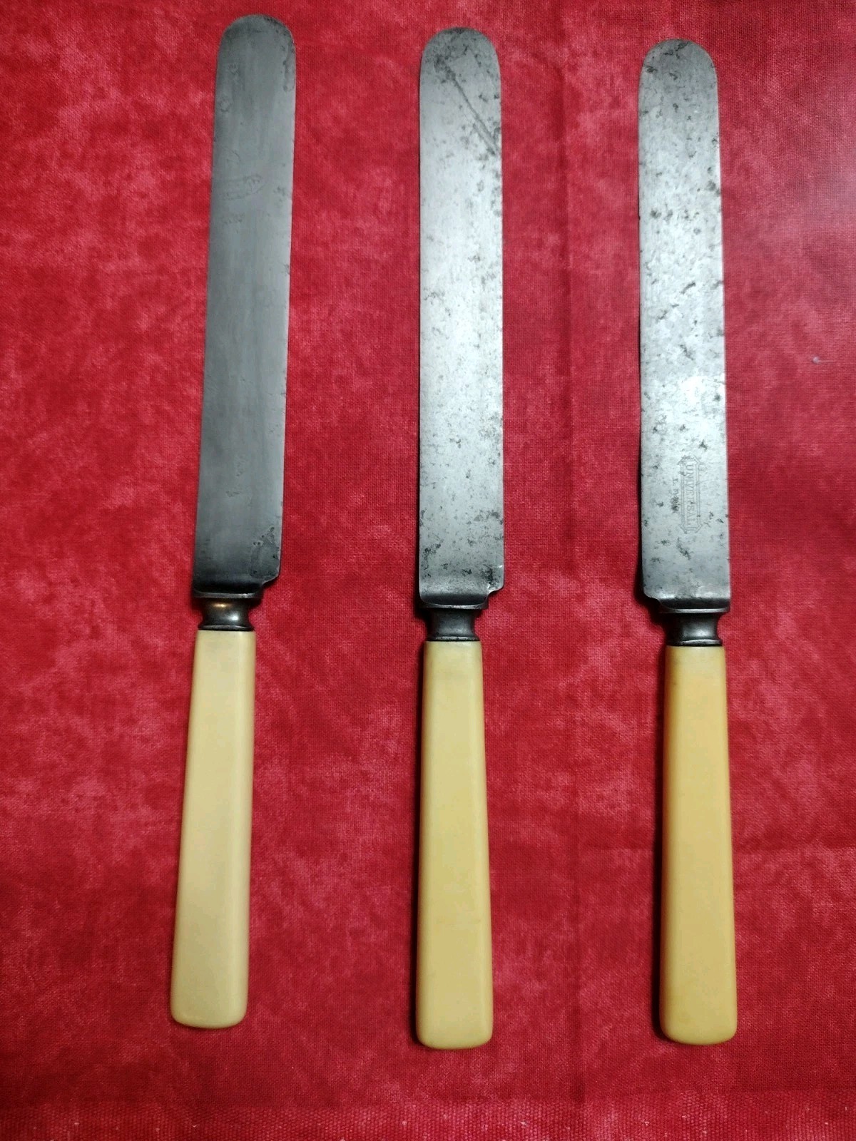 VINTAGE LF&C 15 PIECE FORK (8) & KNIFE (7) Set