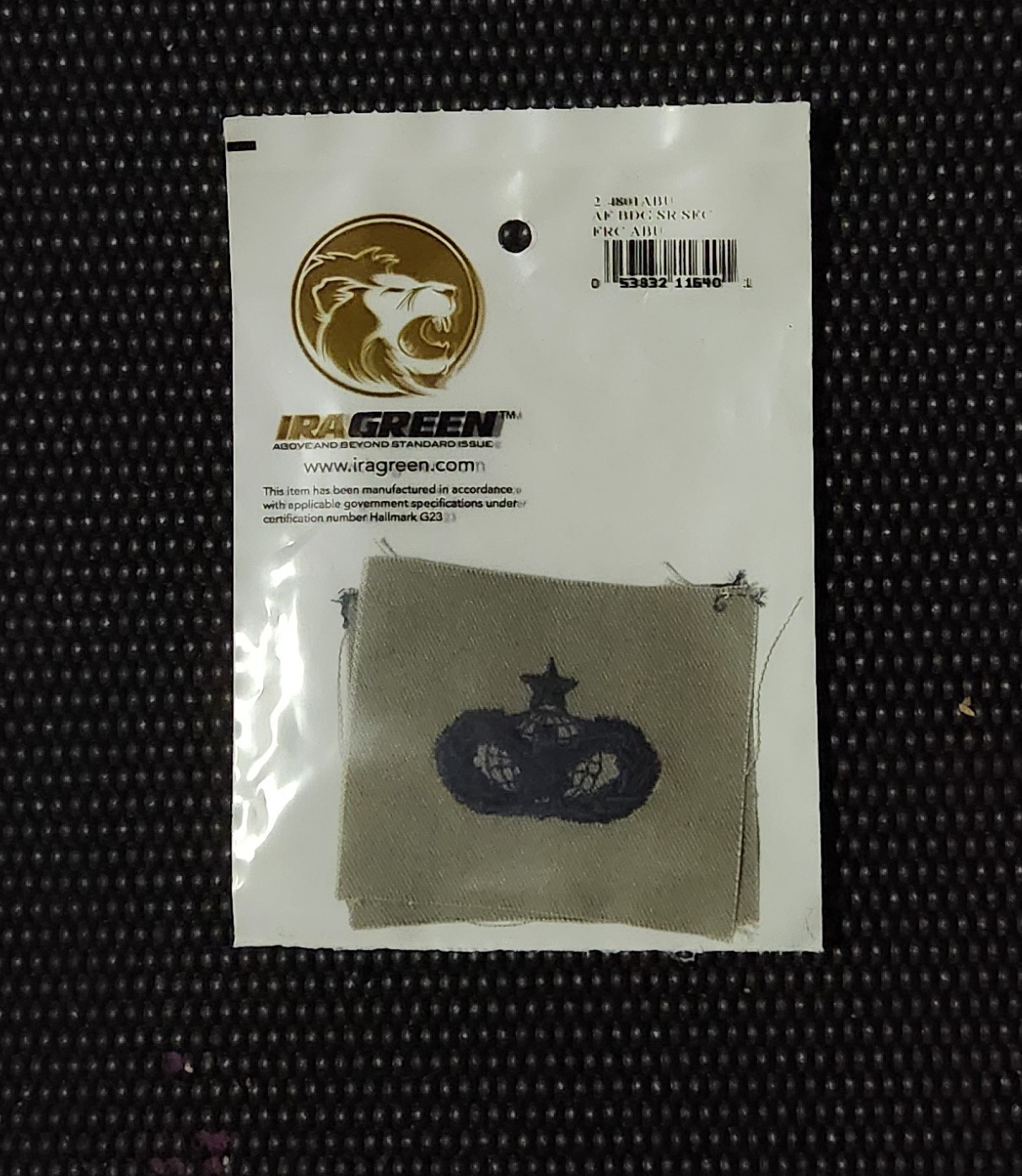 USAF Senior Force Protection Badge  (ABU) Patch (2 in Sealed Package)