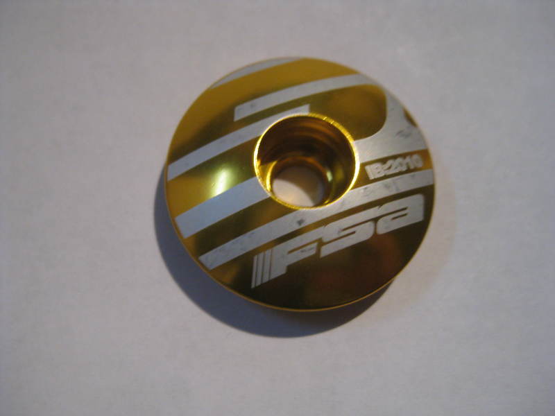 1-1/8" GOLD FSA HEADSET CAP Gravity Race  MTB 1 1/8 inch Bike Bicycle MTB Road