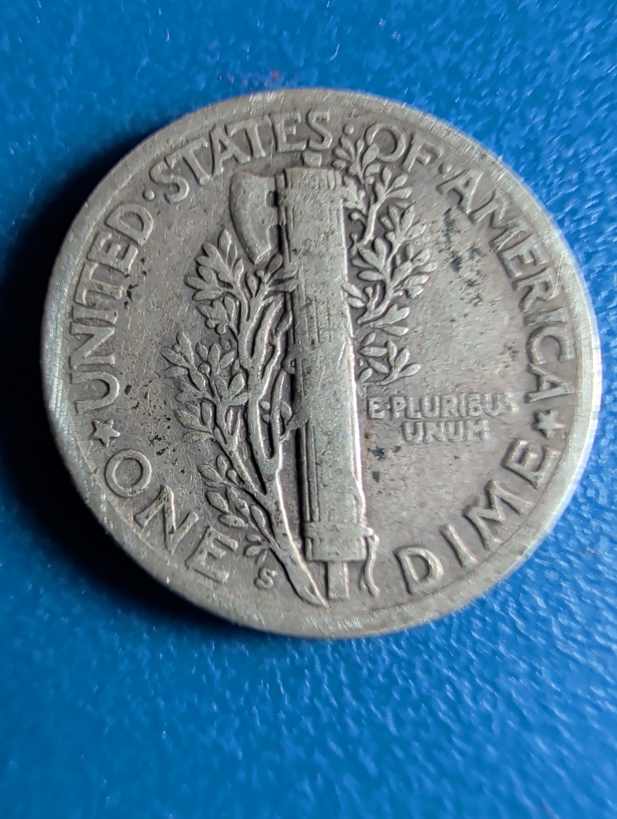 1939 Mercury Dime S Mint Mark.