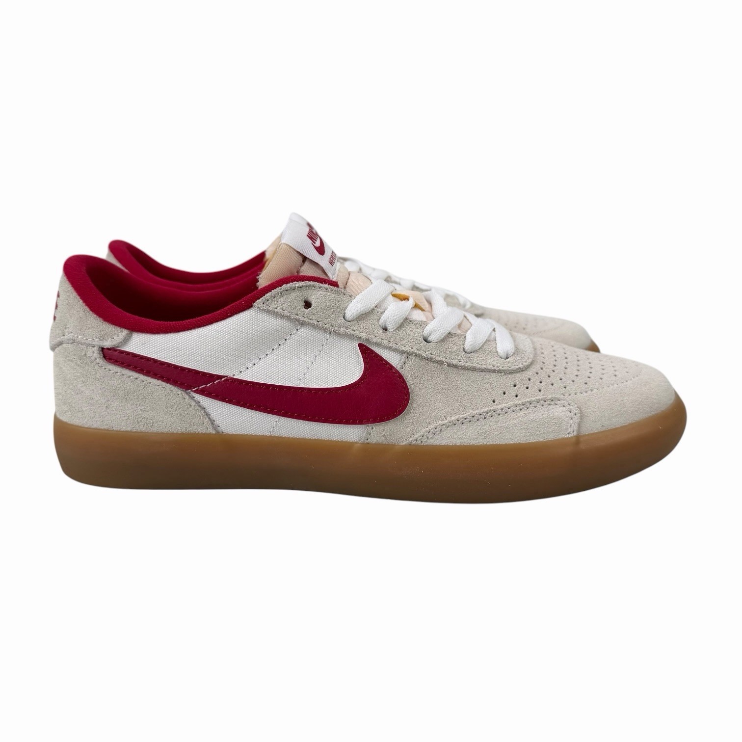 Nike SB Heritage Vulc Summit White Cardinal Red Shoes CD5010-100 Men's Sz 7.5-13