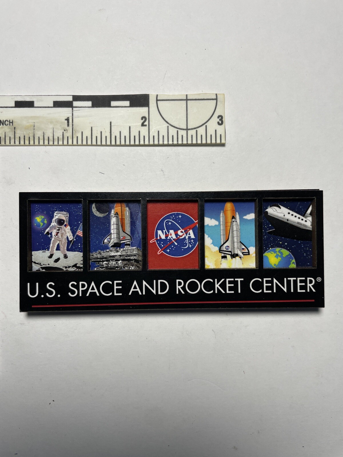 U.S. Space and Rocket Center Magnet - NASA Shuttle & Astronauts 5-Panel Design