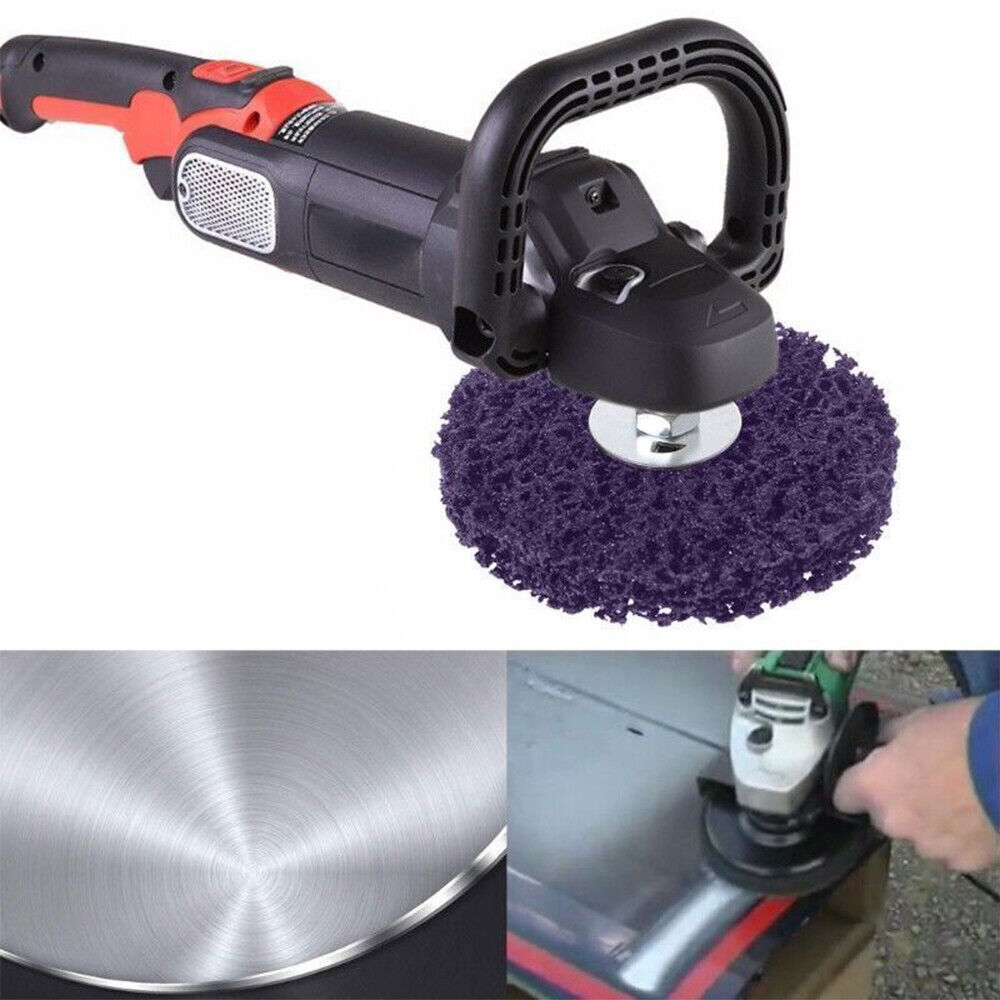 4''/5" Poly Strip Disc Abrasive Wheel Paint Rust Removal Clean Angle Grinder