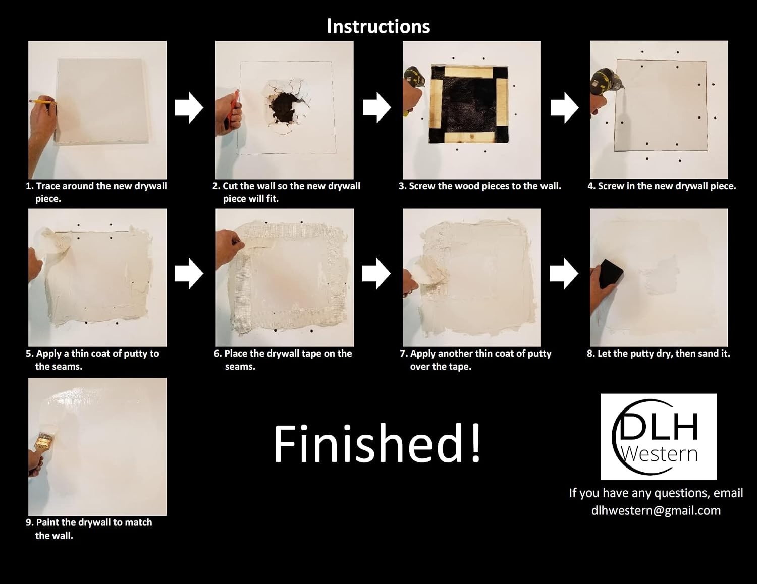 Drywall Repair Kit 12 Inch