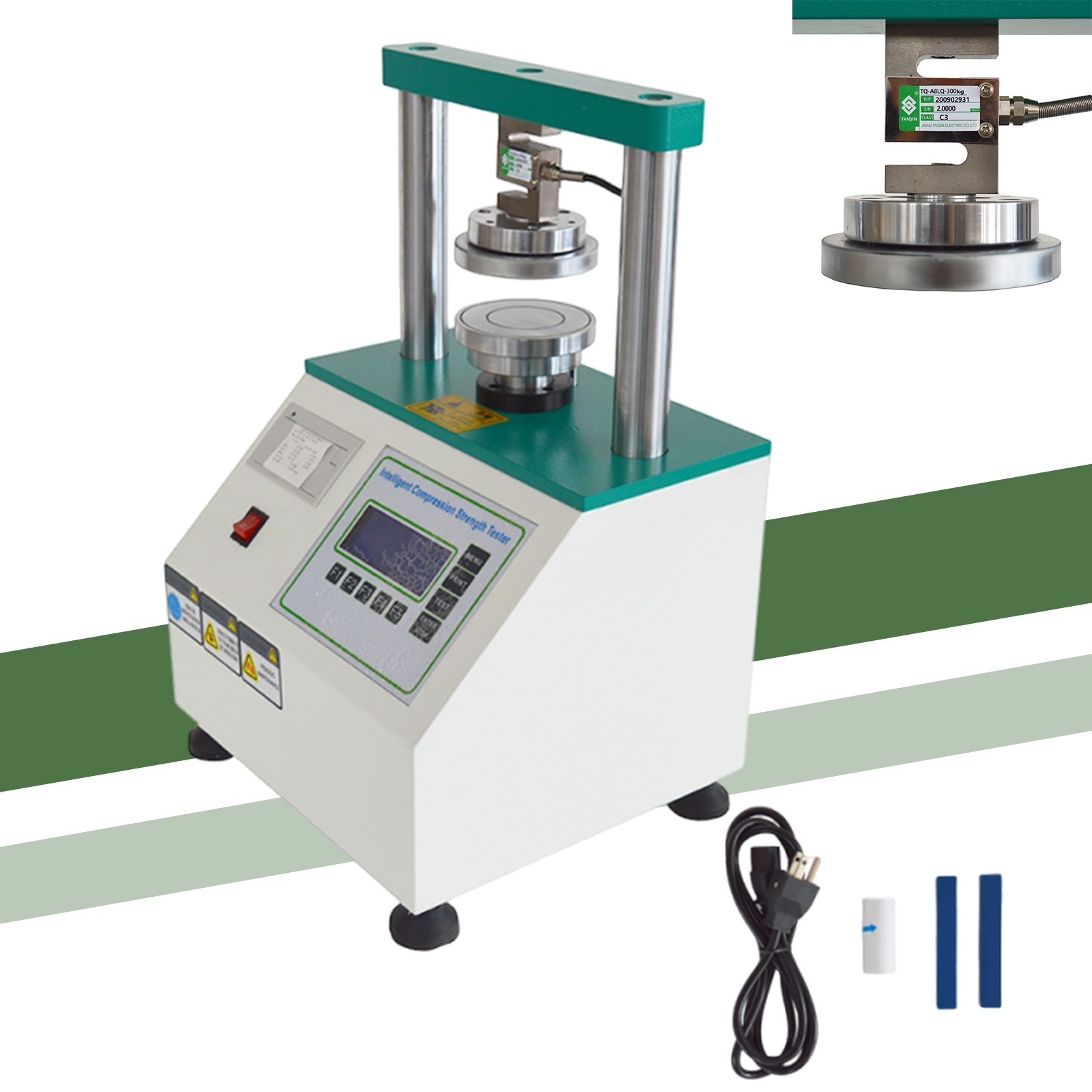 110V Ring Crush Tester Cardboard/Paper Compression Strength Tester 60HZ