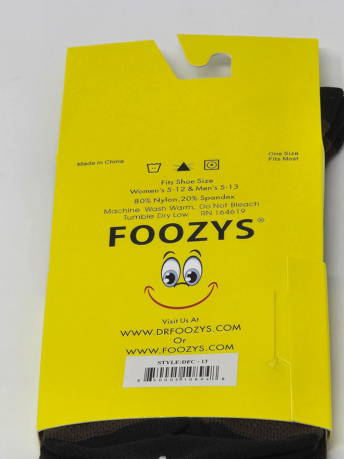 DR FOOZY COMPRESSION SOCKS NEW ONE SIZE ONE PAIR BROWN / COFFEE