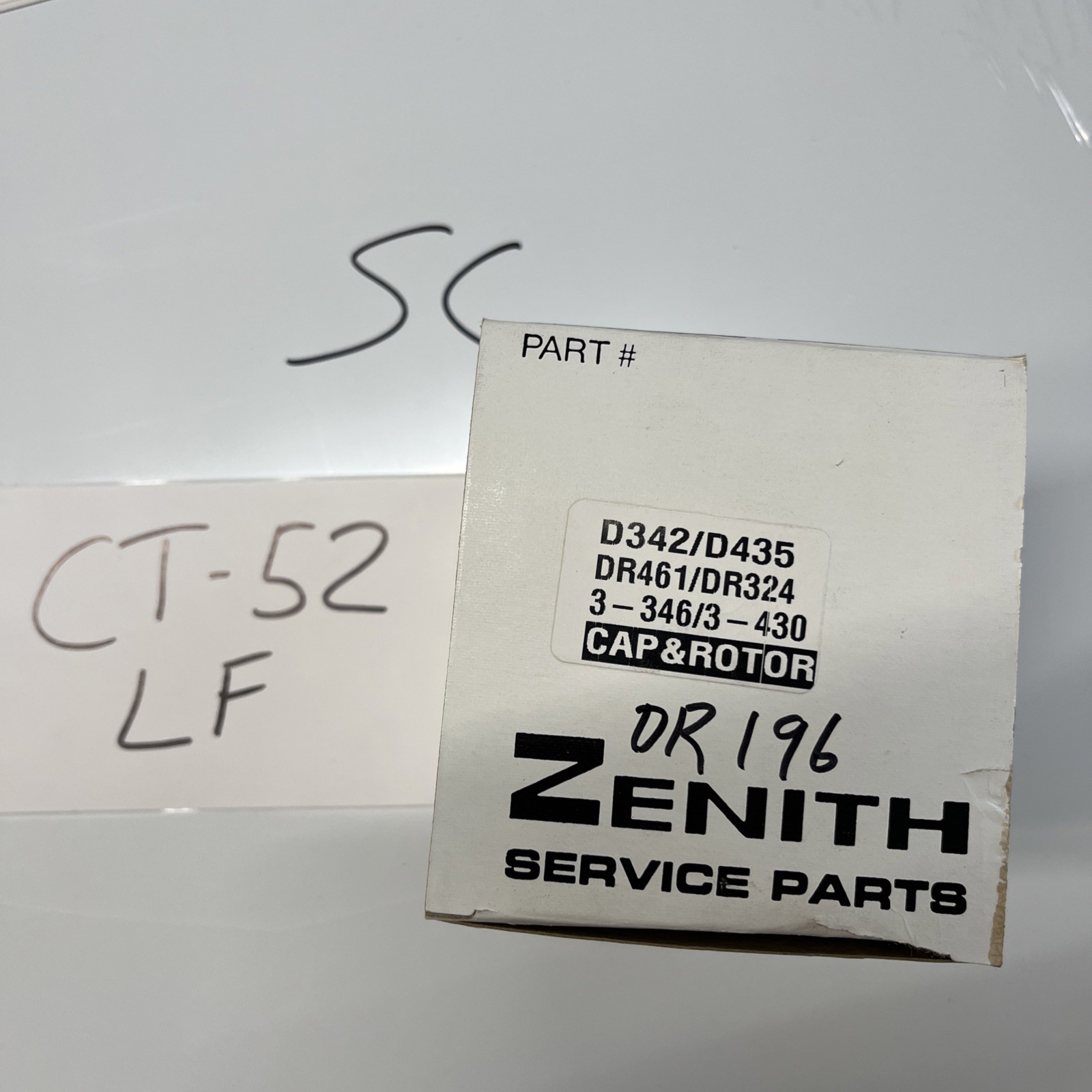 Zenith DR196 Distributor Cap Fits 3-346 3-430 Engine Ignition Tune-Up