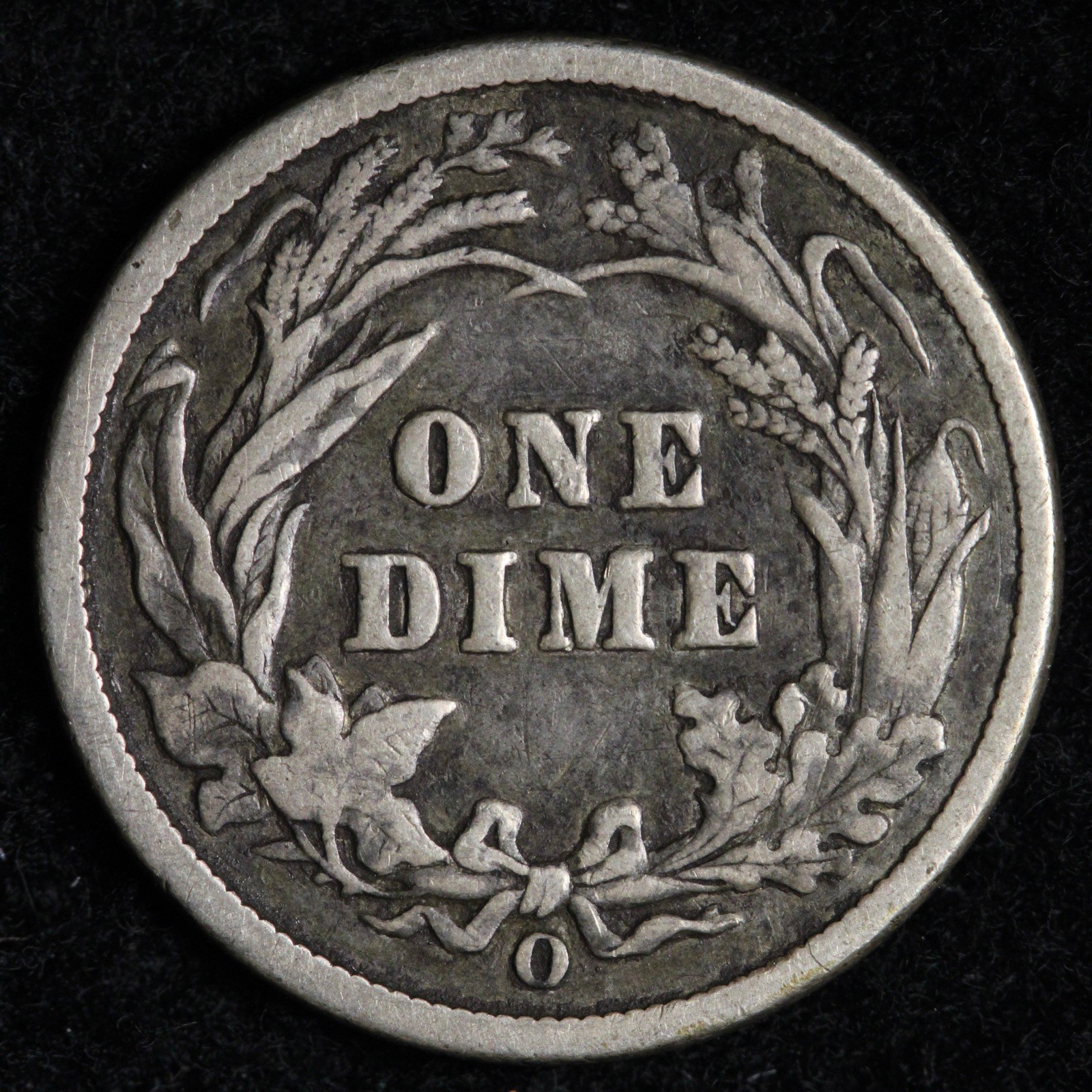 1898-O Barber Silver Dime VF E321 GXCS