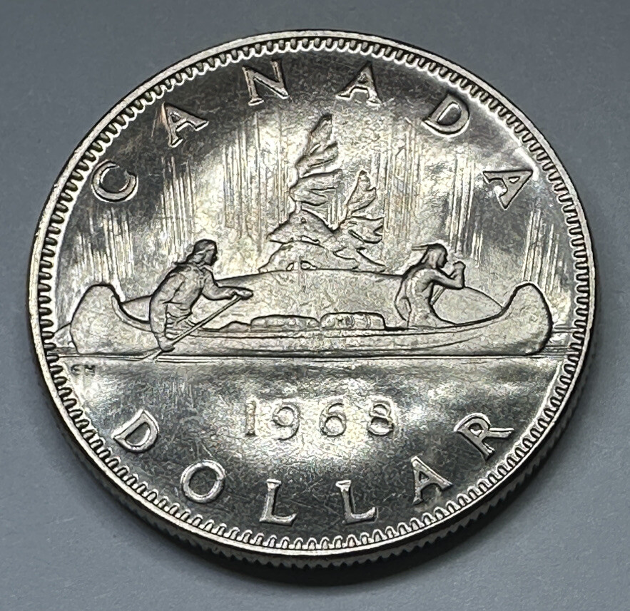 1968 Canadian Proof Like Nickel $1 Dollar Coin Uncirculated from RCM Set
