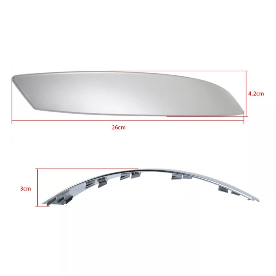 Left Side Door Inner Pull Handle Cover Matt Silver For BMW Z4 E85 E86 2002-2008