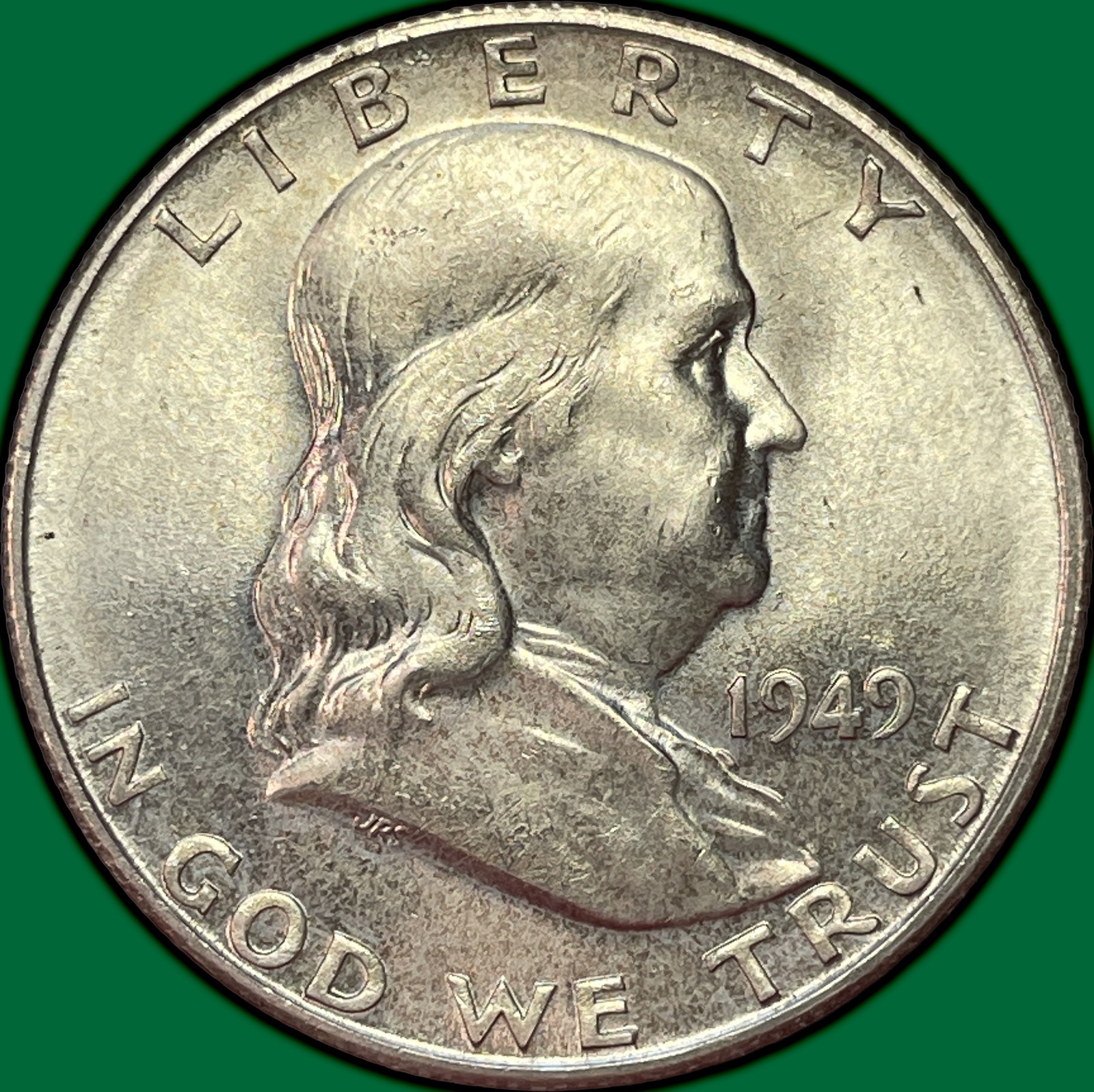 1949-S Franklin Half Dollar Brilliant Uncirculated BU Coin #42062