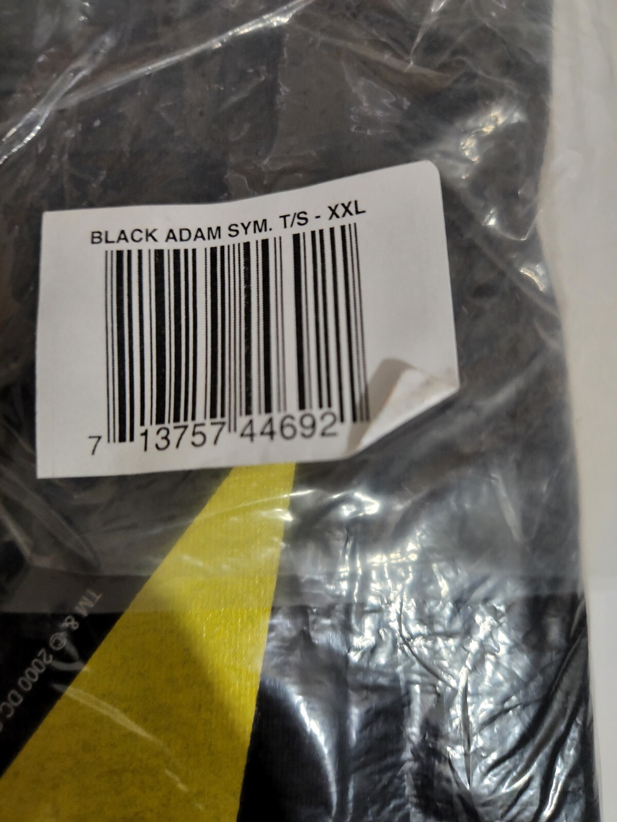 BLACK ADAM 2X-LARGE T-SHIRT 2000 HEAVY- COTTON