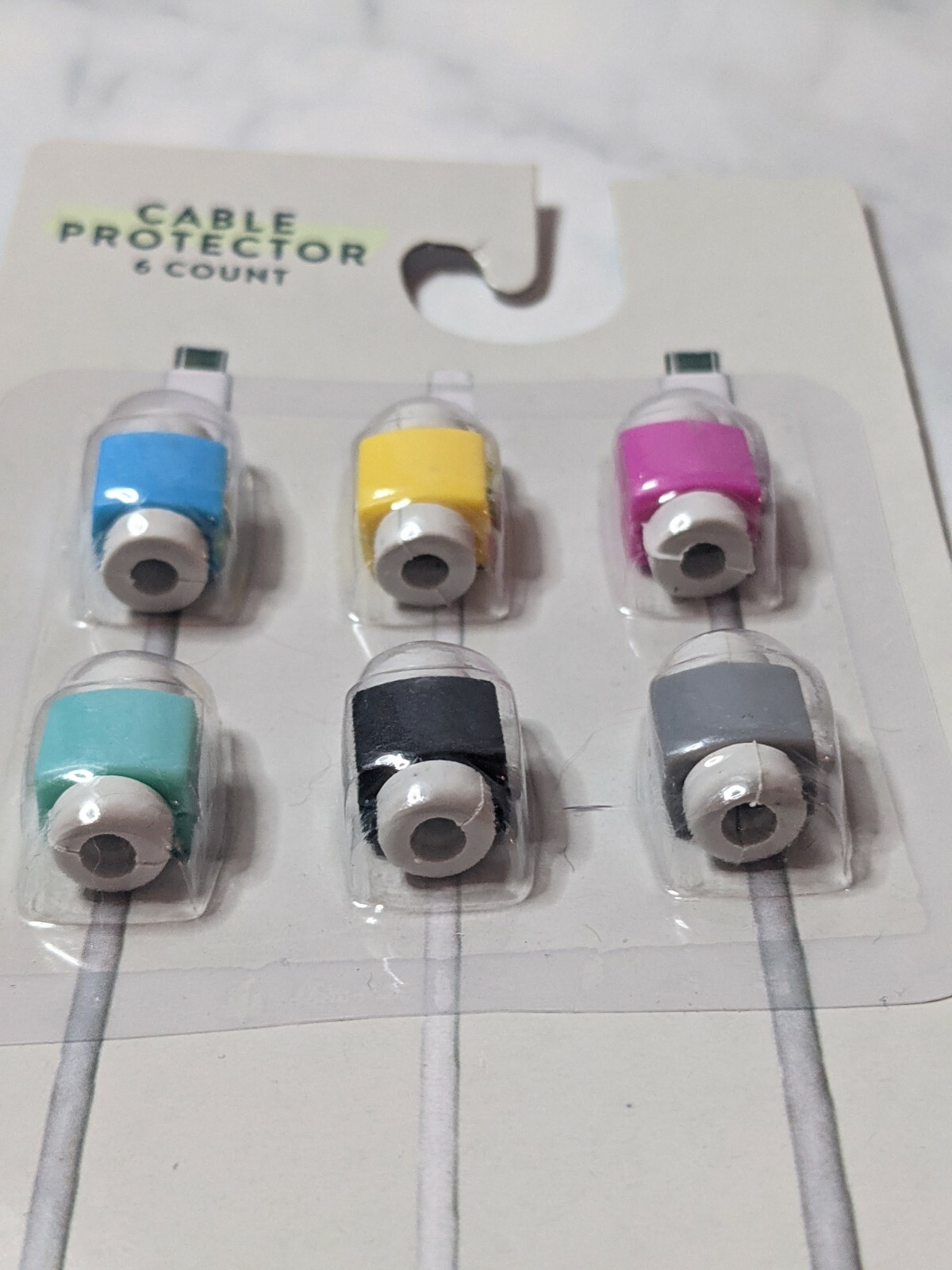 6 Count Multicolor Cable Clips Covers Sensitive Area of Cables Protects Wire