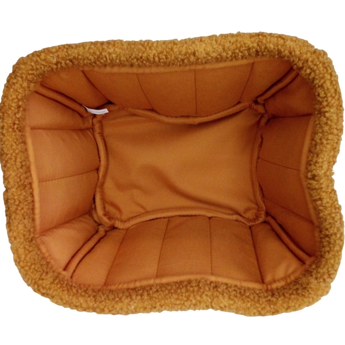 Harvey Lewis Fabric Storage Basket – Brown – 8" × 10" × 6"
